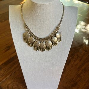 Express Gold Disc Necklace